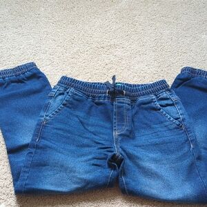 United Colors Of Benetton Kids Denim Jogger Pants in Blue
